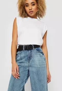 Ремень Accessoires Coloured Ring Buckle Urban Classics, черный