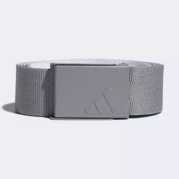 Ремень Adidas Reversible Webbing, серый/белый