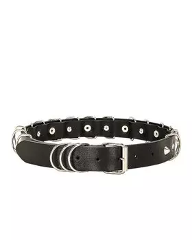 Ремень Alessandra Rich Leather, черный