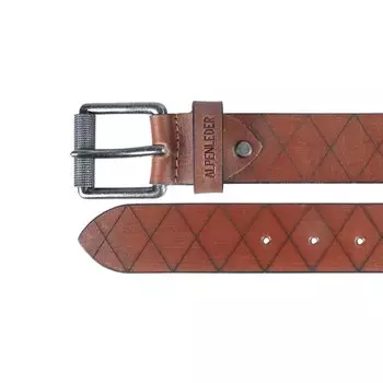 Ремень Alpenleder Leder Raute, коричневый