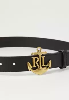 Ремень ANCHOR BELT MEDIUM Lauren Ralph Lauren, черный