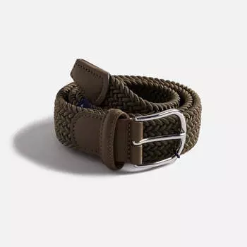 Ремень Anderson's Classic Stretch Woven Belt, хаки