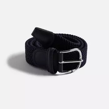 Ремень Anderson's Classic Stretch Woven Belt, темно-синий