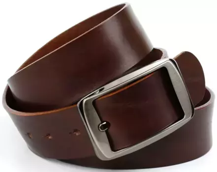 Ремень Anthoni Crown кожаный, кожа растительного дубления, коричневый