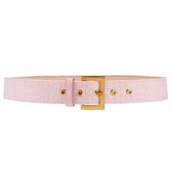 Ремень Balmain Monogrammed Jacquard, розовый