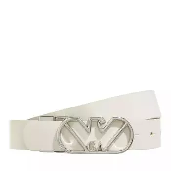 Ремень belt ivory/miso Emporio Armani, бежевый