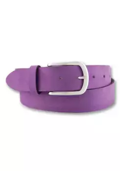 Ремень BERND GTZ кожаный, замшевый, базовый стиль, фиолетовый