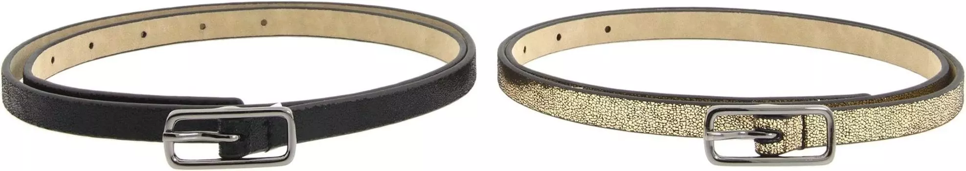 Ремень Big Buddha Pull Tab 2 for 1, цвет Black/Gold