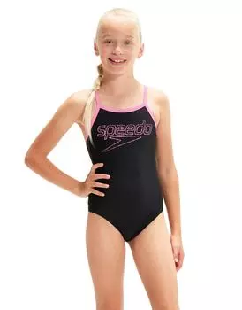 Ремень Boom Logo Thinstrap Muscleback - Черный-Розовый Speedo, черный