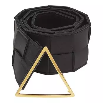 Ремень Bottega Veneta, черный/золотой