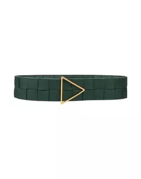 Ремень Bottega Veneta, темно-зеленый