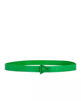 Ремень Bottega Veneta Triangle Spazzolato, цвет Parakeet & Silver