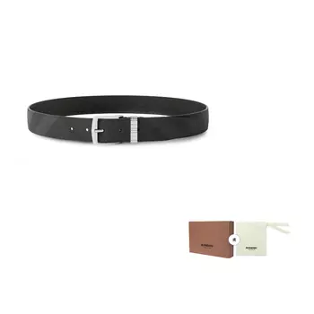 Ремень Burberry Leather мужской, черный