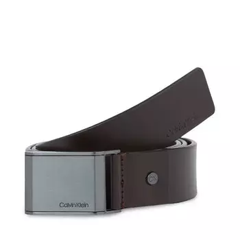 Ремень Calvin Klein AdjBeveled Plaque, коричневый