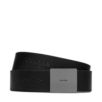 Ремень Calvin Klein AdjCasual Plaque, черный
