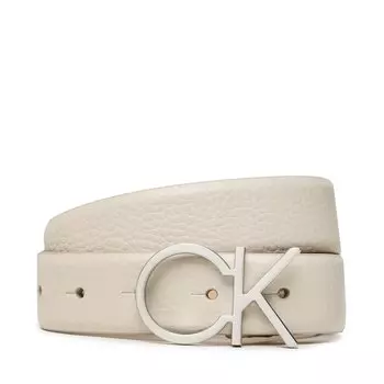 Ремень Calvin Klein Re-LockCk Logo, бежевый