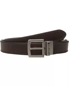 Ремень Carhartt Oil Finish Leather Reversible, цвет Brown/Black/Nickel Roller Finish