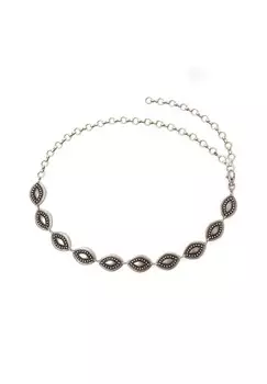 Ремень-цепочка Enrica Сделано в Италии Collezione alessandro, цвет Altsilber