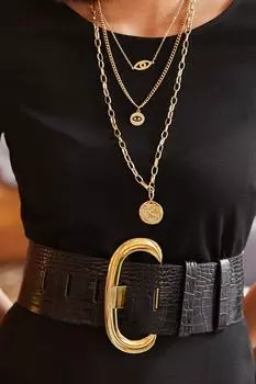 Ремень - Черный - Повседневный Olalook, черный