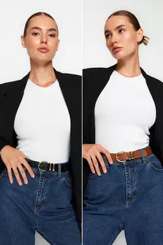 Ремень - Черный - Повседневный Trendyol, черный