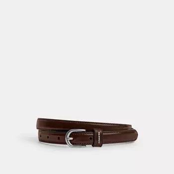Ремень Coach Classic Buckle Belt, 18 Mm, цвет Silver/Maple