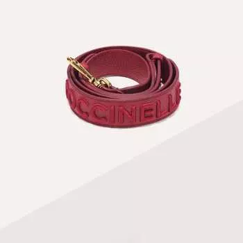 Ремень Coccinelle Embroidery Logo, цвет Sangria