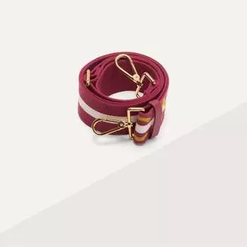 Ремень Coccinelle Logo, цвет Multi Sangria/Sangria