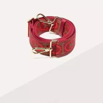 Ремень Coccinelle Monogram Tricolor, цвет Multi Gazpacho/Sangria