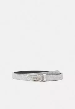 Ремень Diesel, серебристый