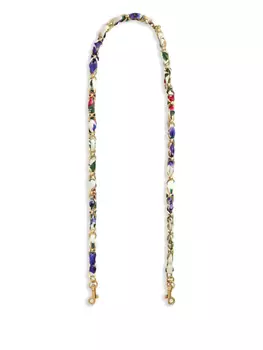 Ремень для сумки с цветочным принтом Dolce & Gabbana, золотой