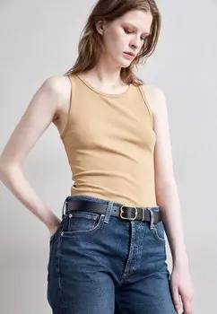 Ремень Emblem Buckle Bally, черно-золотое вибрато