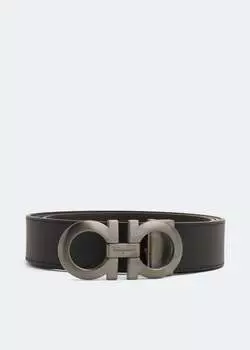 Ремень FERRAGAMO Gancini belt, черный