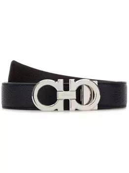 Ремень Ferragamo Gancini с пластиной, синий