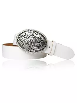 Ремень FRONHOFER Damen Trachtengrtel, белый