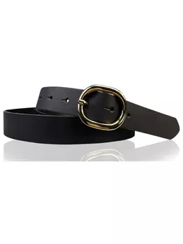 Ремень FRONHOFER Damengrtel goldene Schnalle, черный