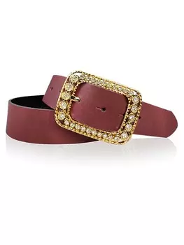 Ремень FRONHOFER Damengrtel goldene Strassschnalle, бордо