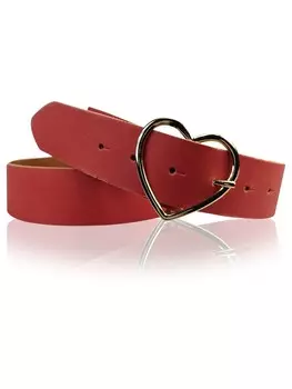 Ремень FRONHOFER Damengrtel Herzschnalle, красный