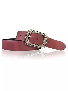 Ремень FRONHOFER Damengrtel silberne Strassschnalle, бордо