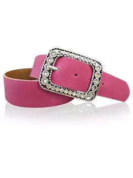 Ремень FRONHOFER Damengrtel silberne Strassschnalle, розовый