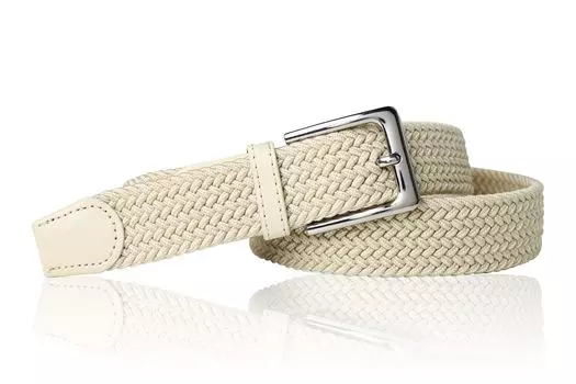 Ремень FRONHOFER Stretch, кремовый