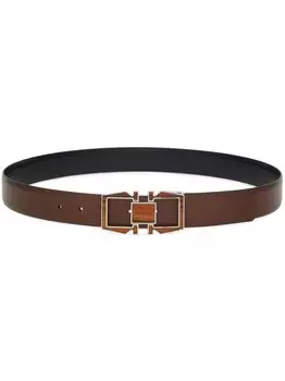 Ремень Gancini Ferragamo, коричневый