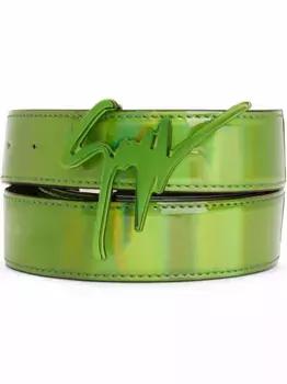 Ремень Giuseppe с пряжкой-логотипом Giuseppe Zanotti, зеленый