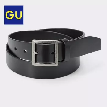 Ремень GU мужской, бордовый