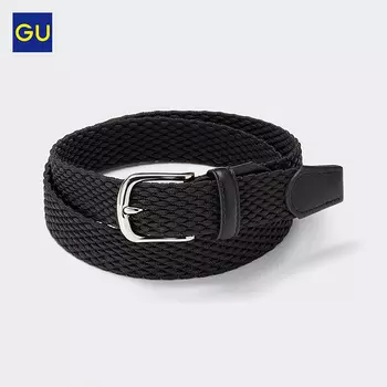 Ремень GU мужской, черный