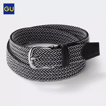 Ремень GU тканый, черный