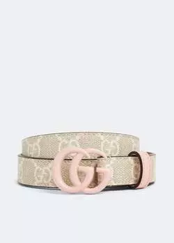 Ремень GUCCI GG Marmont thin belt, бежевый