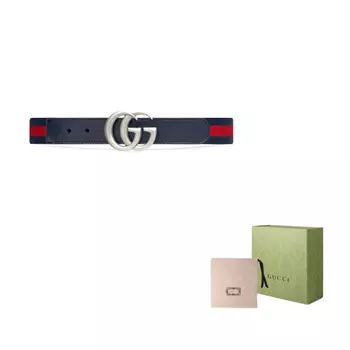 Ремень детский Gucci, черный / красный