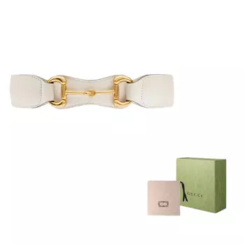 Ремень Gucci Leather женский, белый