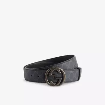 Ремень Gucci с логотипом и пряжкой, мультиколор