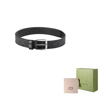 Ремень Gucci Supreme мужской, черный